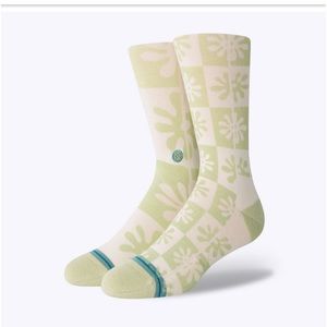 STANCE UNISEX SOCKS IN SAGE THE POPPINS WILL FIT WOMEN 8-10.5 and MEN 6-8.5 MED